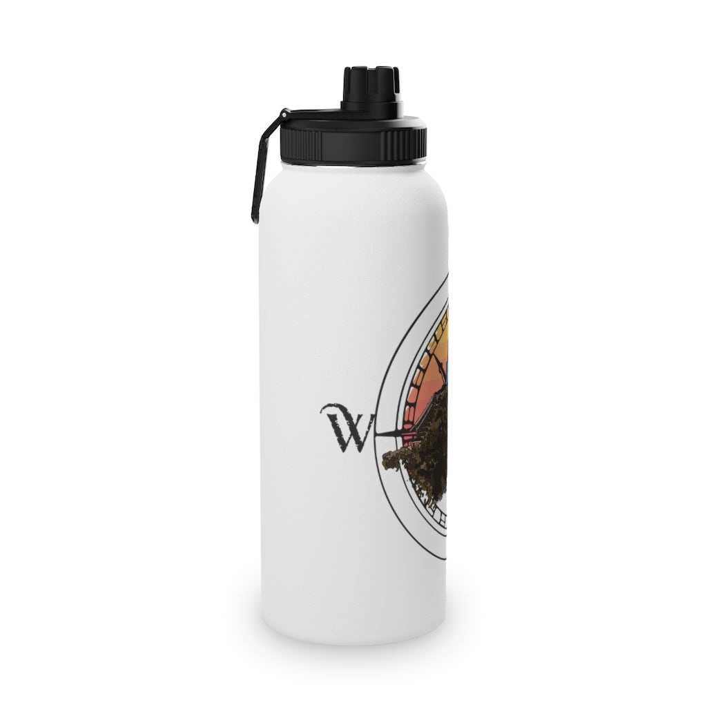 Ukee Light House - Stainless Steel Water Bottle, Sports Lid