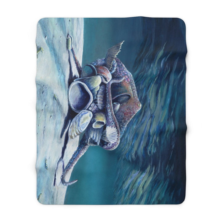 My Octopus Armor  Sherpa Fleece Blanket