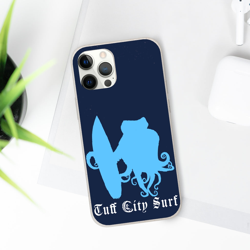 Tuff City Surf Octopus biodegradable phone case