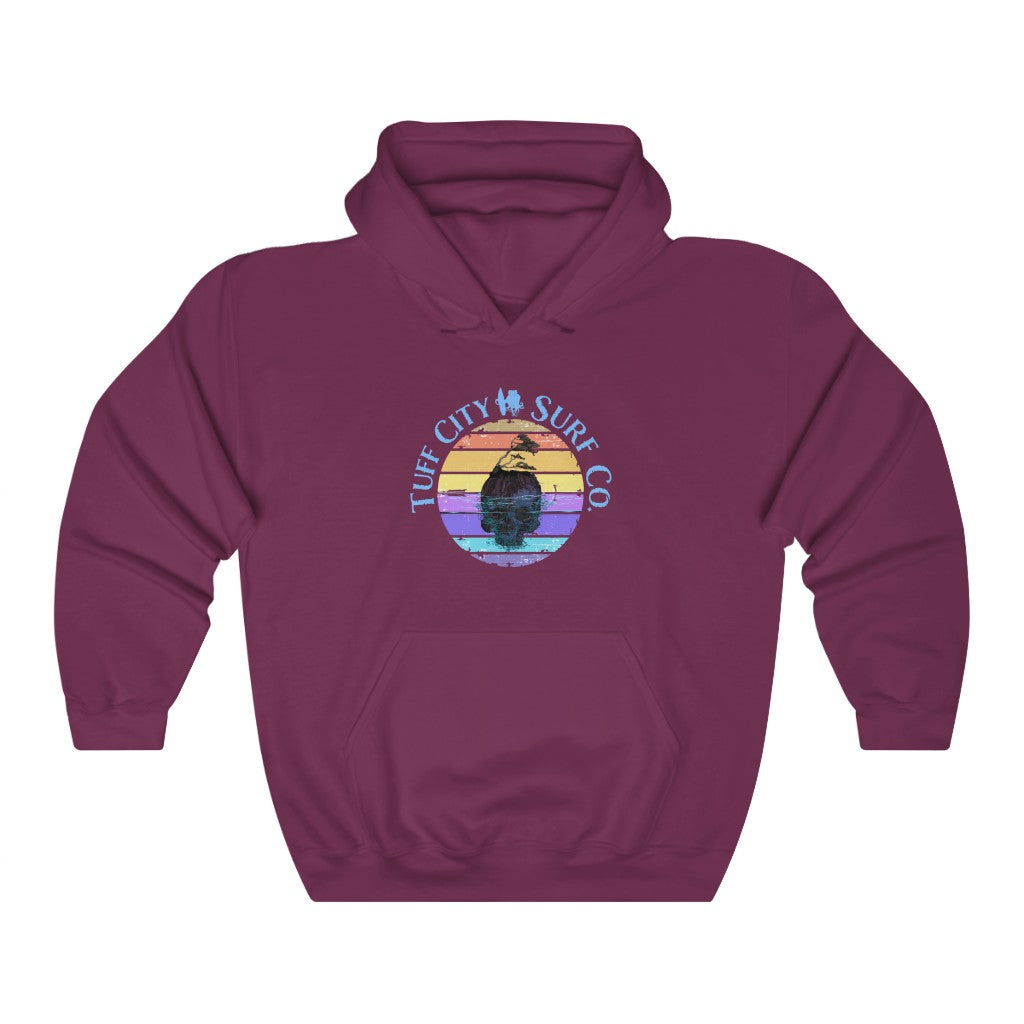 Tuff City Surf Skull island Hoodie