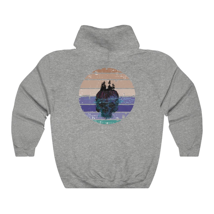 Tuff City Middle Beach Skull Hoodie