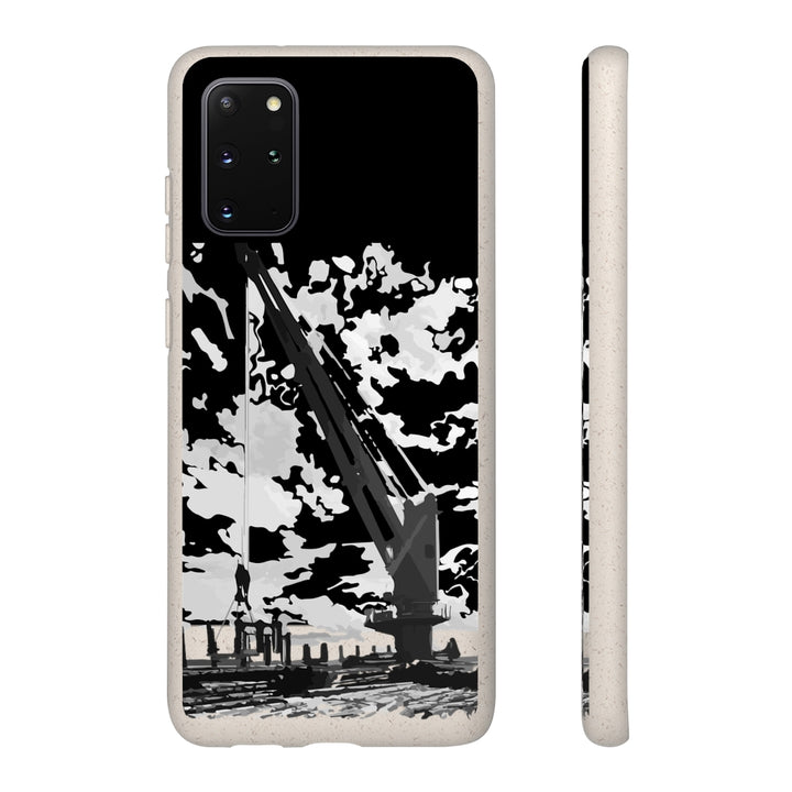 Topside crane biodegradable phone case