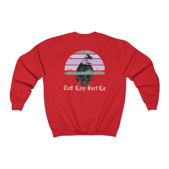 Tuff City Surf™ Skull Island Crewneck Sweatshirt