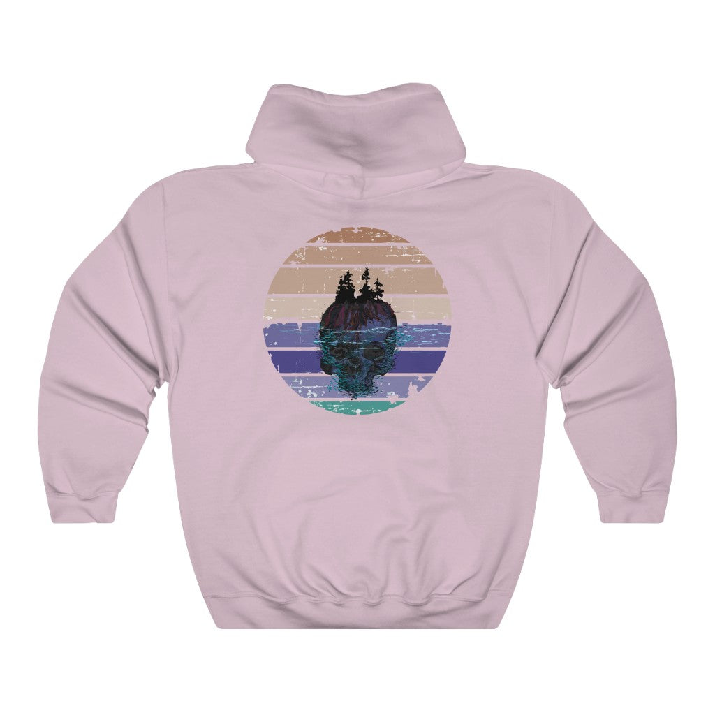 Tuff City Middle Beach Skull Hoodie