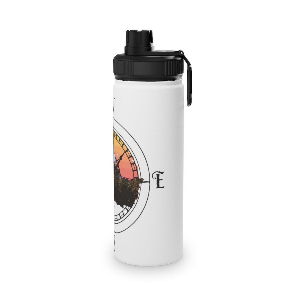 Ukee Light House - Stainless Steel Water Bottle, Sports Lid