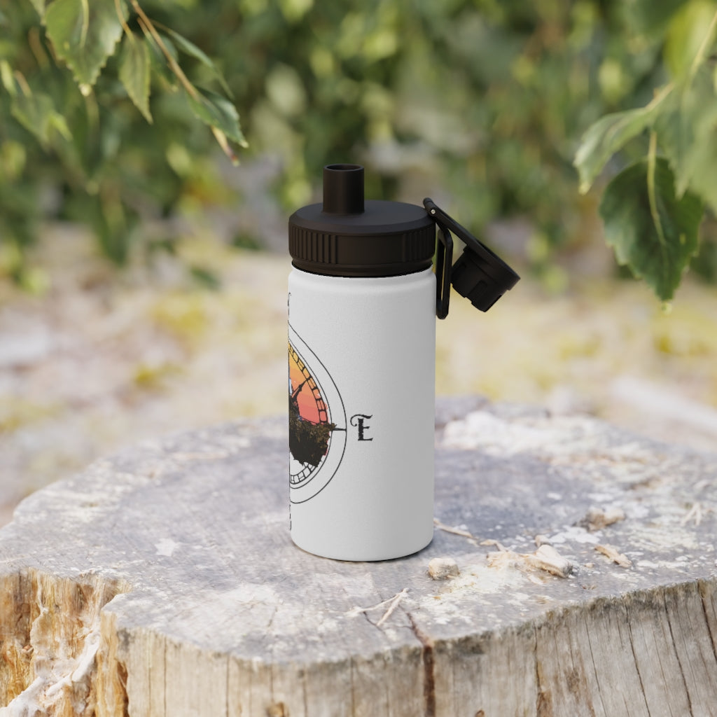 Whos eating Who? Stainless Steel Water Bottle, Sports Lid