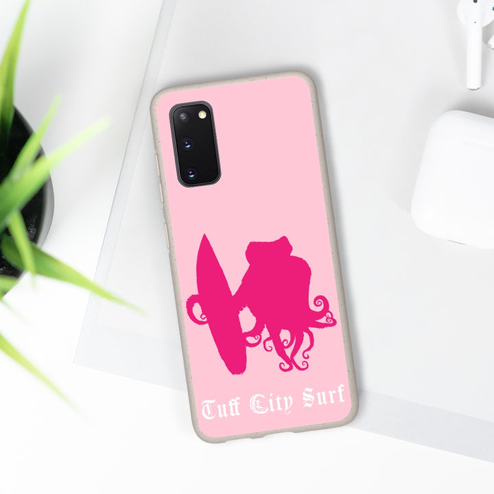 Pink Tuff City Surf Biodegradable Case