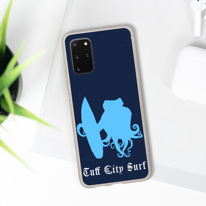 Tuff City Surf Octopus biodegradable phone case