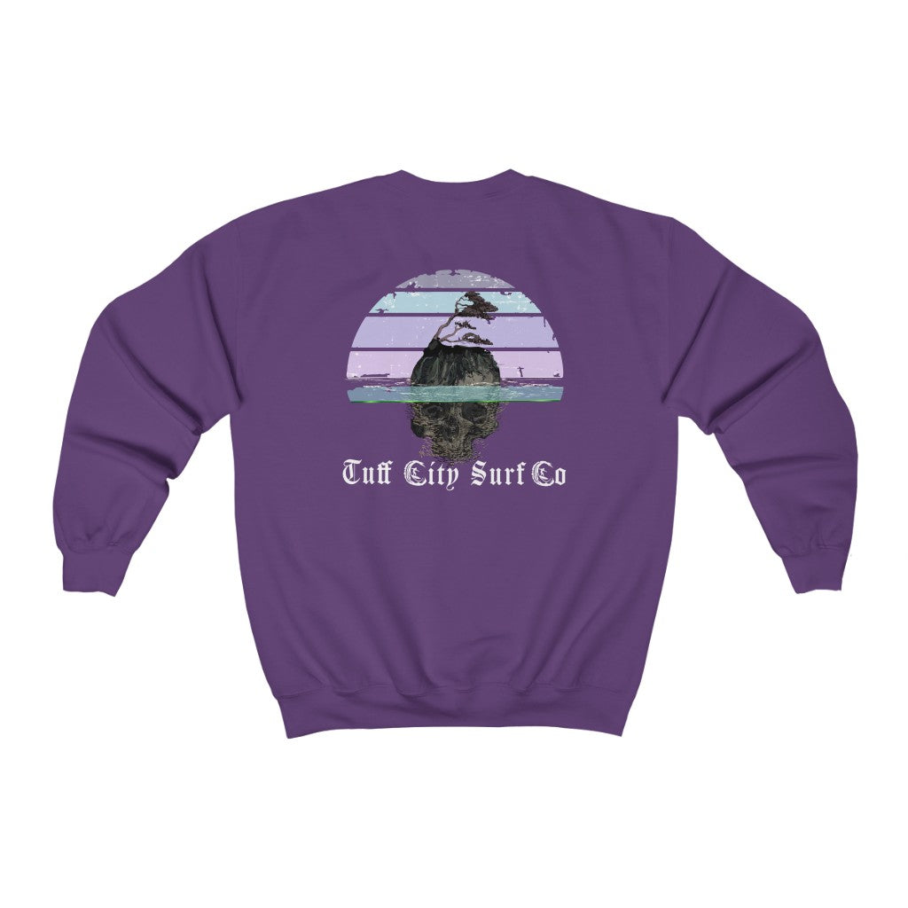 Tuff City Surf™ Skull Island Crewneck Sweatshirt