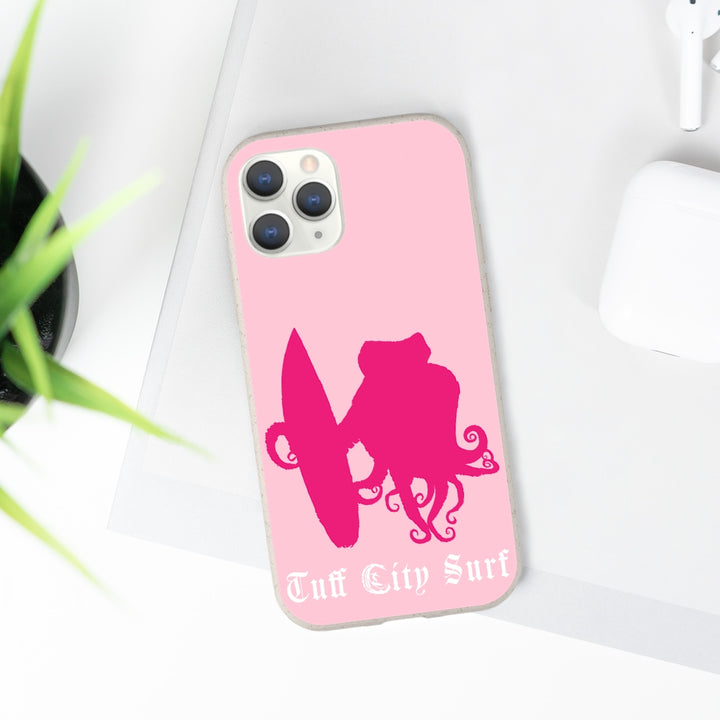 Pink Tuff City Surf Biodegradable Case