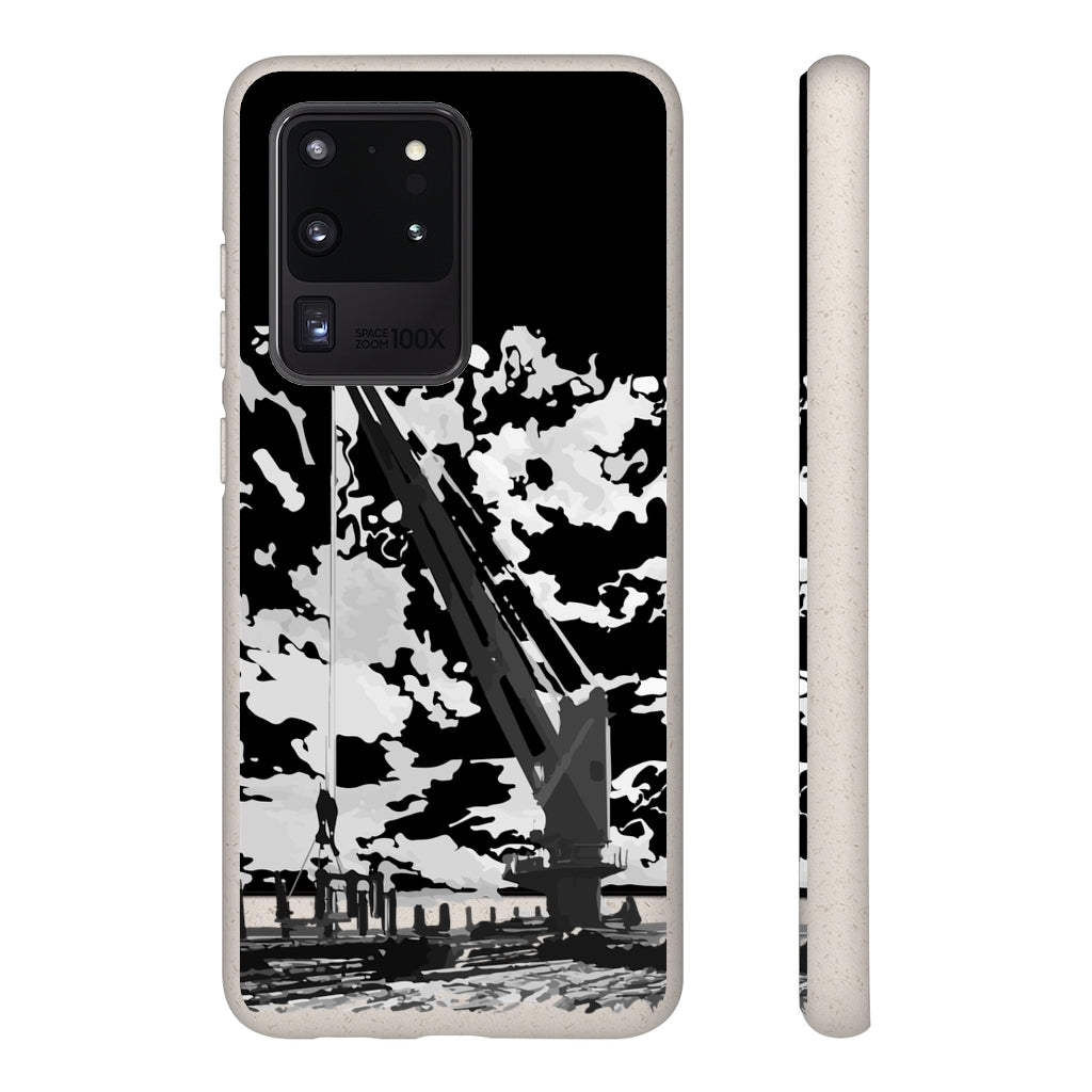 Topside crane biodegradable phone case