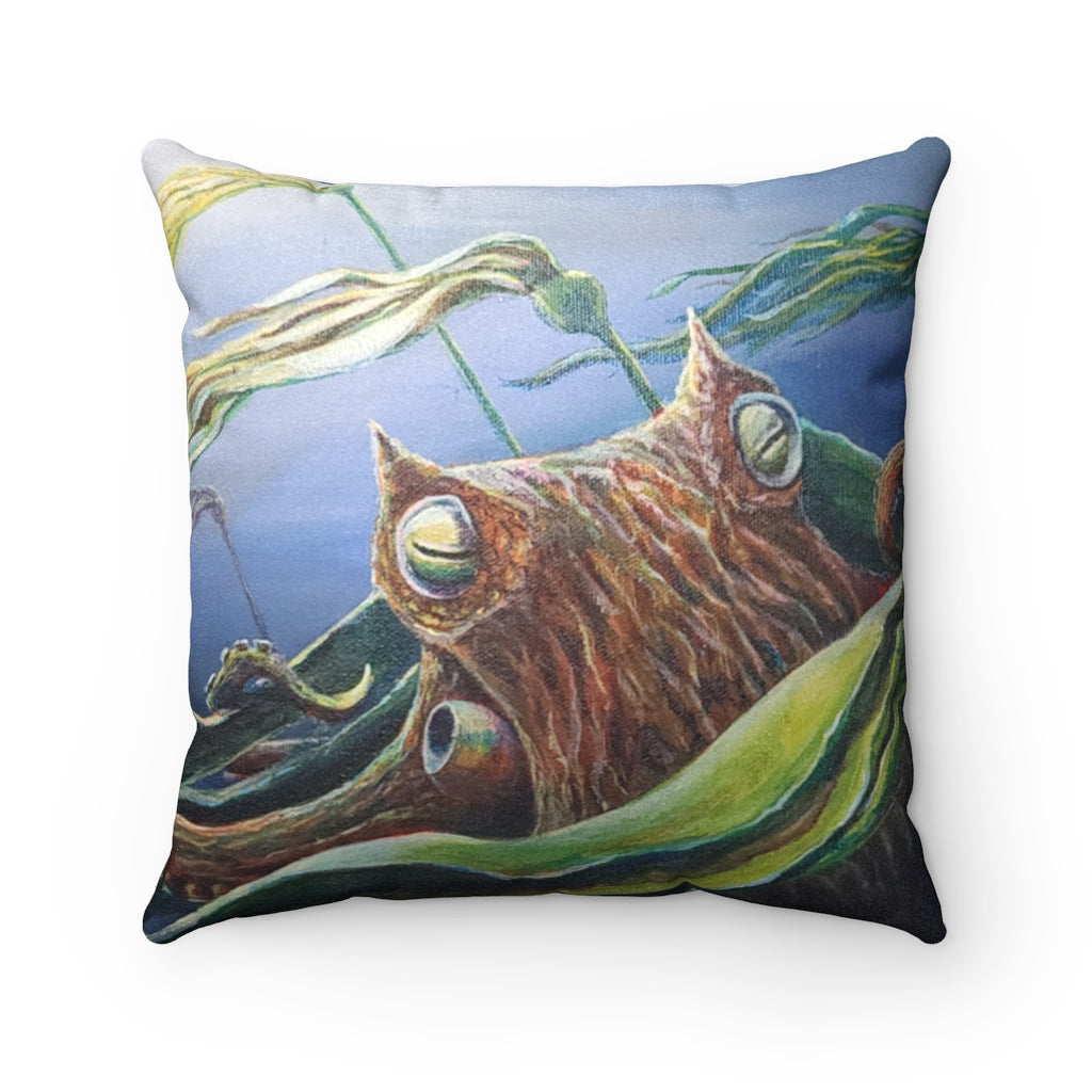 Octopus in kelp forest  Pillow