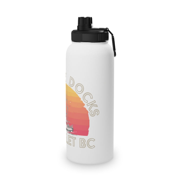 Whiskey Docks Stainless Steel Water Bottle, Sports Lid