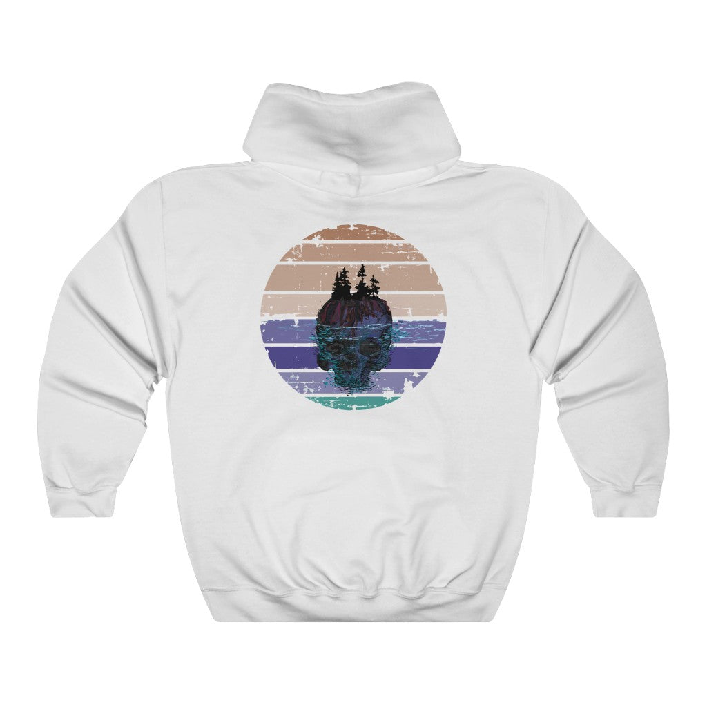 Tuff City Middle Beach Skull Hoodie