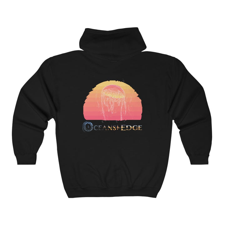 Oceans Edge jellyfish Full Zip Hooded Sweatshirt