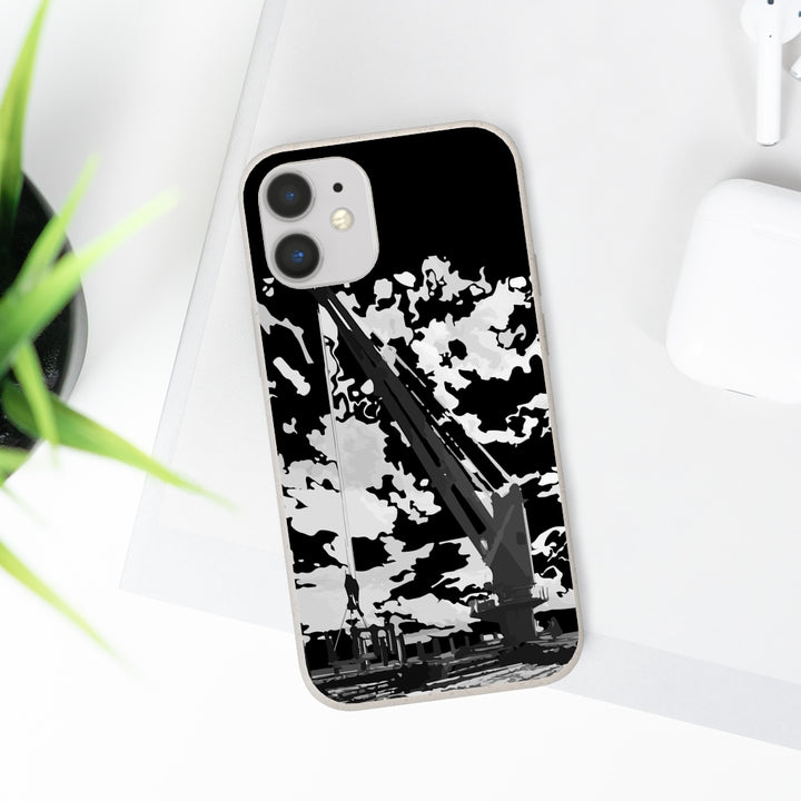 Topside crane biodegradable phone case