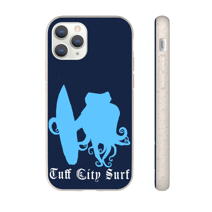 Tuff City Surf Octopus biodegradable phone case