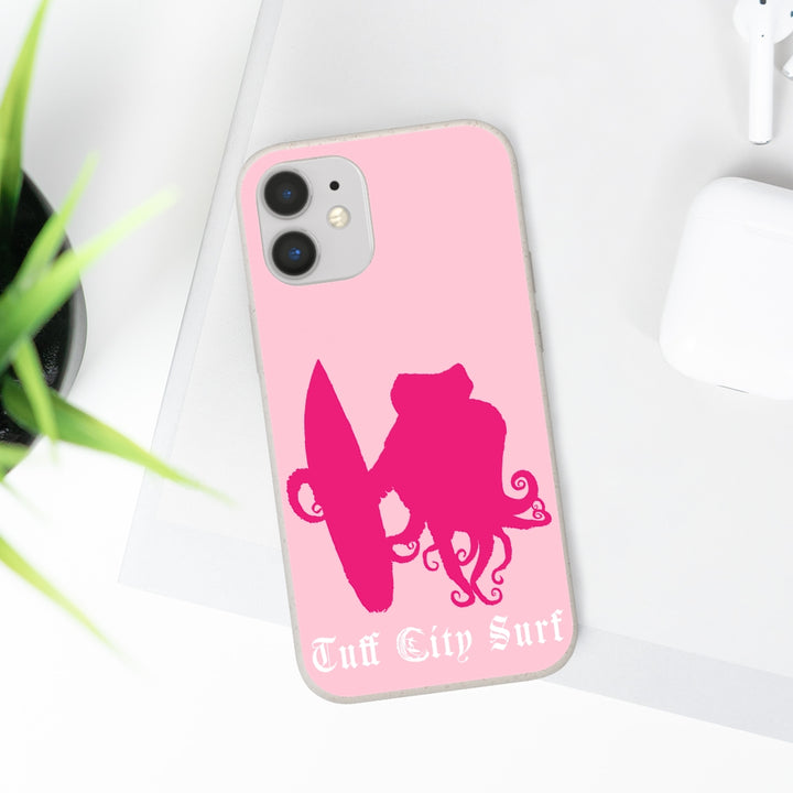 Pink Tuff City Surf Biodegradable Case