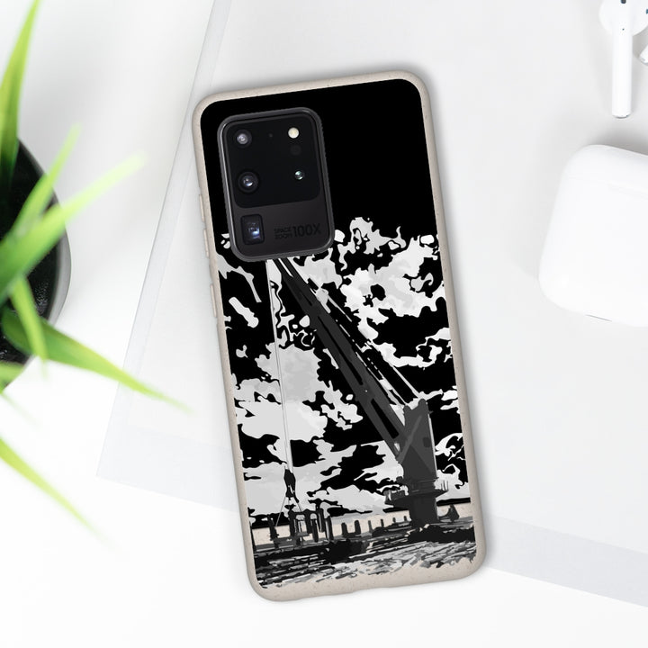 Topside crane biodegradable phone case