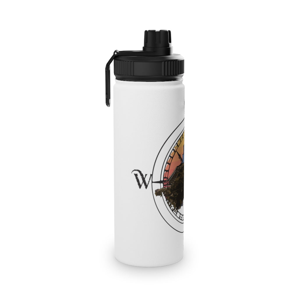 Ukee Light House - Stainless Steel Water Bottle, Sports Lid