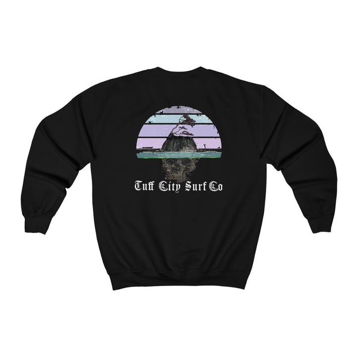 Tuff City Surf™ Skull Island Crewneck Sweatshirt