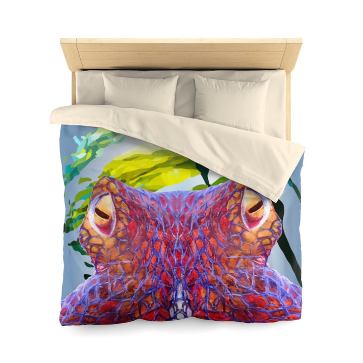 Octopus Selfie Microfiber Duvet Cover