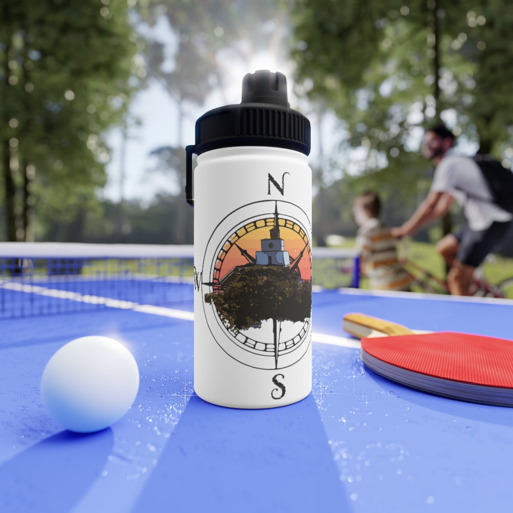 Whos eating Who? Stainless Steel Water Bottle, Sports Lid