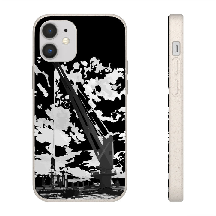 Topside crane biodegradable phone case