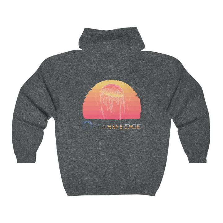 Oceans Edge jellyfish Full Zip Hooded Sweatshirt