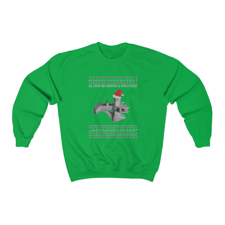 All I Want For X-mas is Auto Stackers Ugly X-mas Sweater