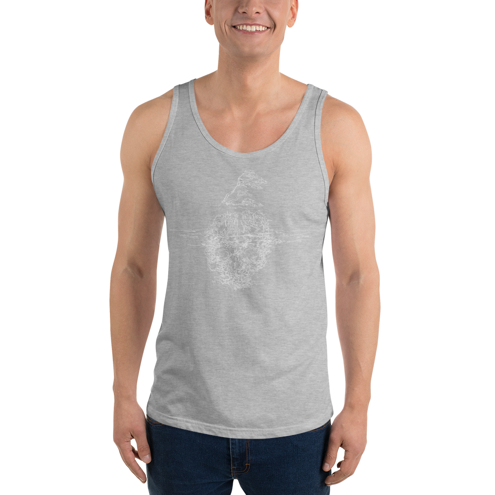 Tuff City Skull light Unisex Tank Top