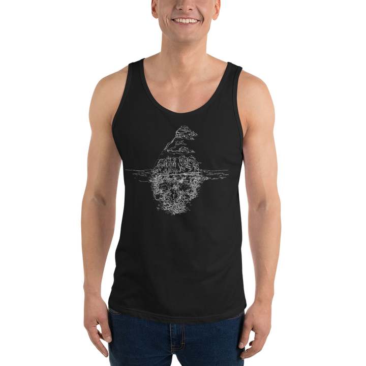 Tuff City Skull light Unisex Tank Top