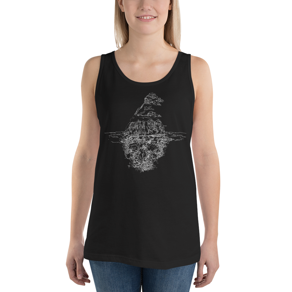 Tuff City Skull light Unisex Tank Top