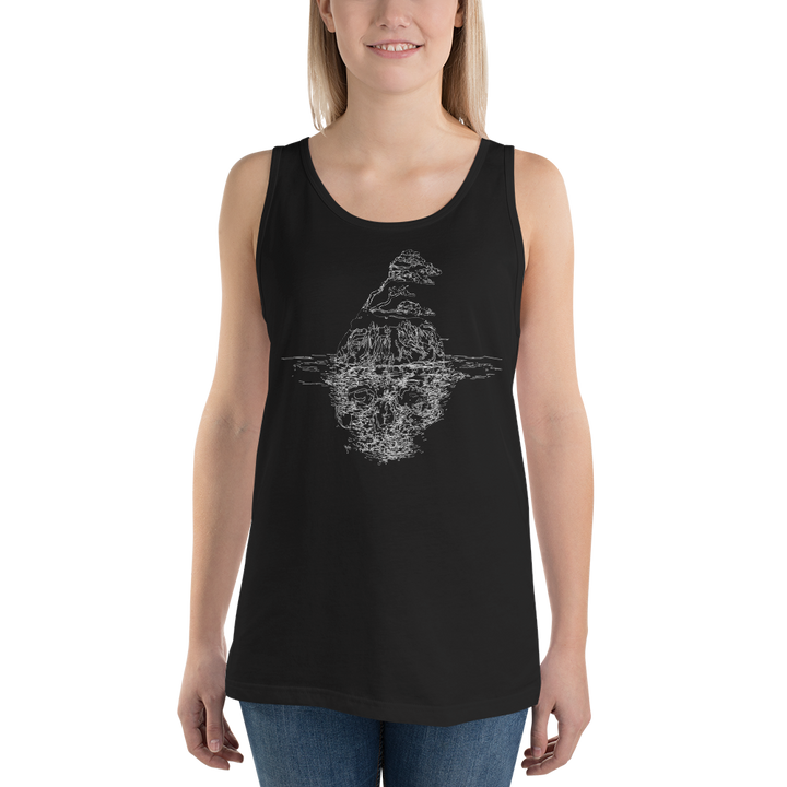 Tuff City Skull light Unisex Tank Top