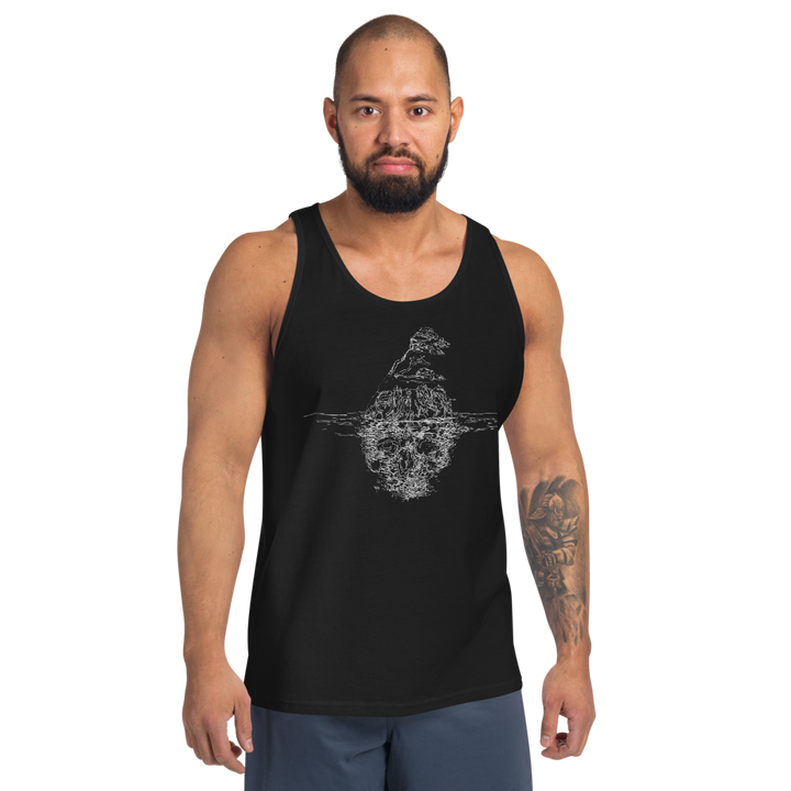 Tuff City Skull light Unisex Tank Top