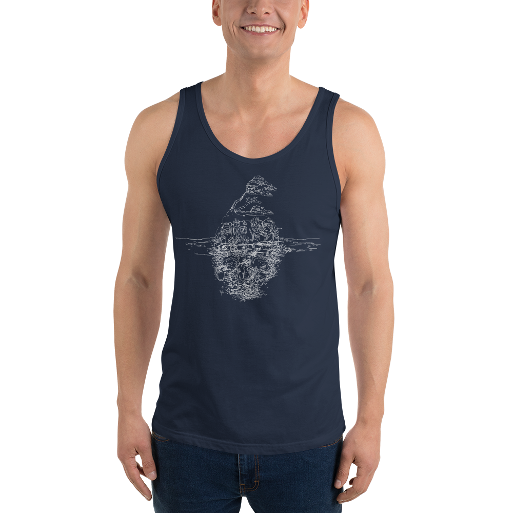 Tuff City Skull light Unisex Tank Top