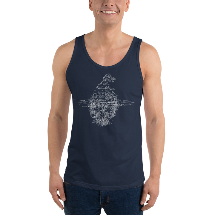 Tuff City Skull light Unisex Tank Top