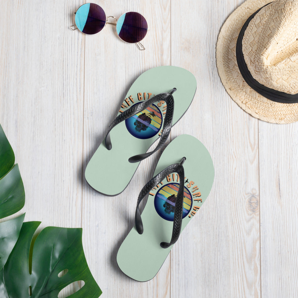 Tuff City Skull Flip-Flops