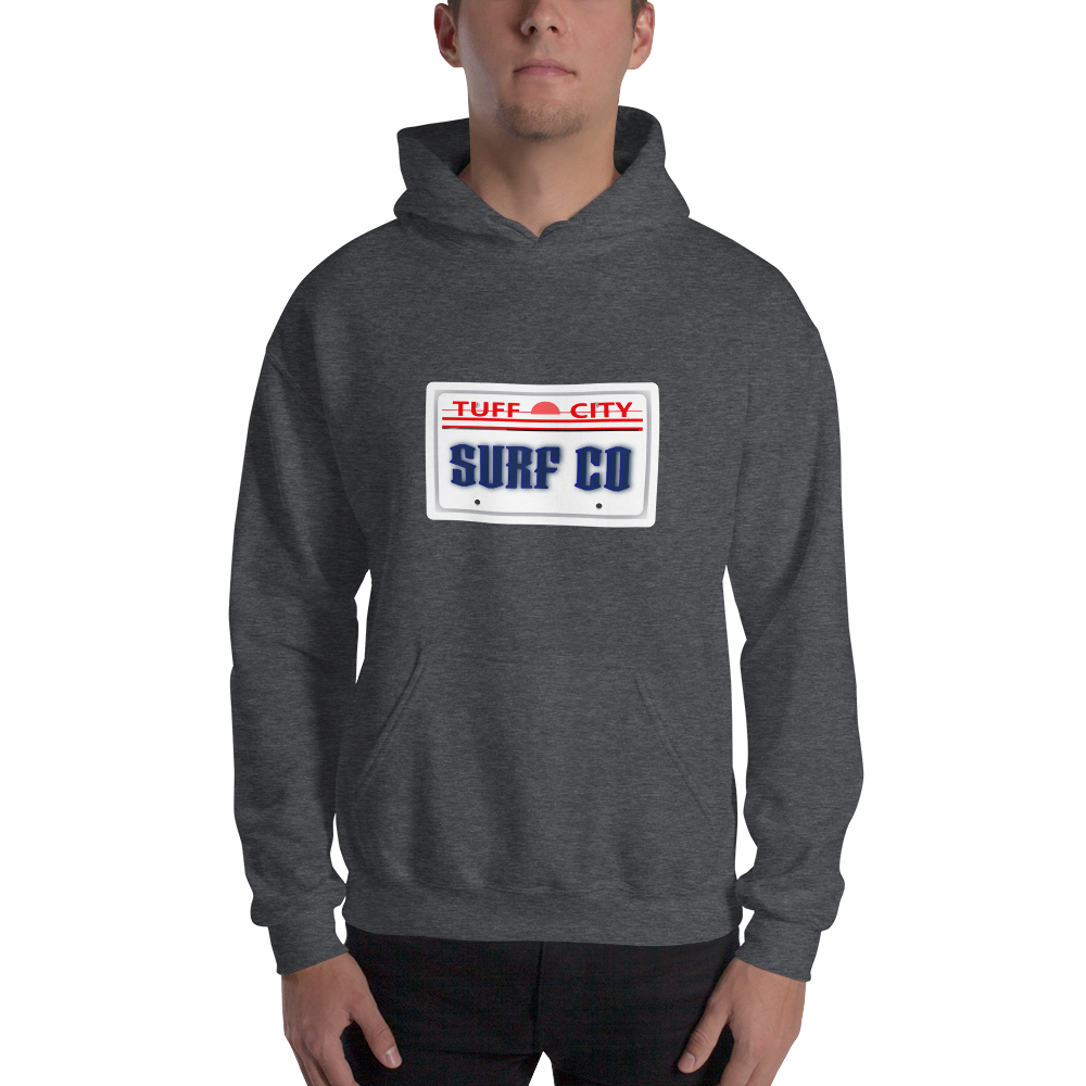 Surf Licence Plate Unisex Hoodie