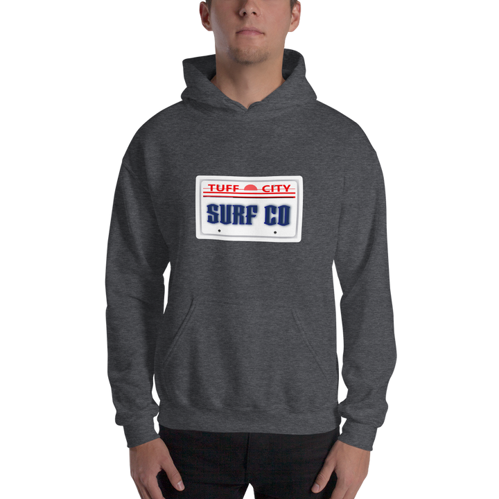 Surf Licence Plate Unisex Hoodie