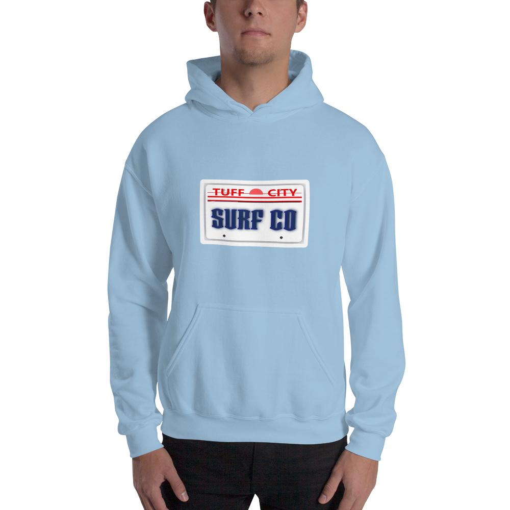 Surf Licence Plate Unisex Hoodie