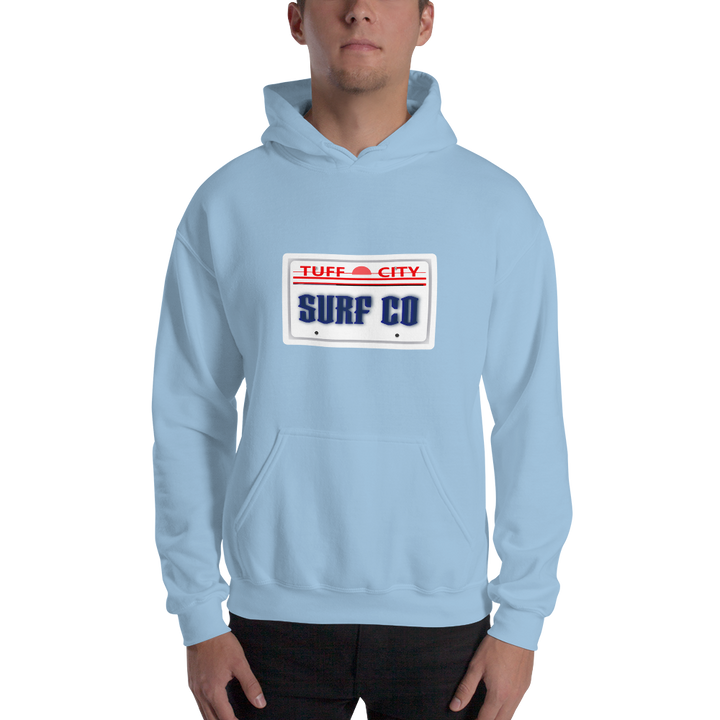 Surf Licence Plate Unisex Hoodie