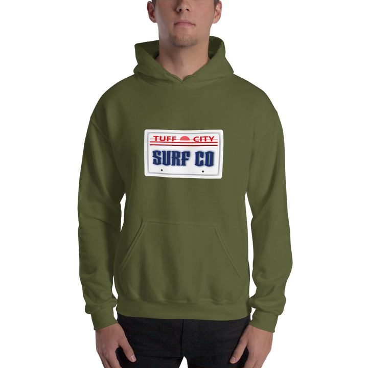 Surf Licence Plate Unisex Hoodie