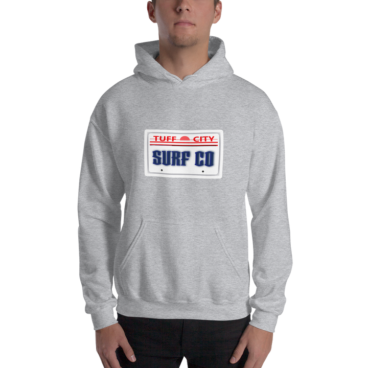 Surf Licence Plate Unisex Hoodie