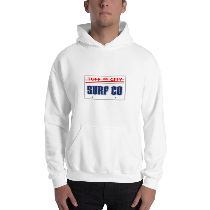 Surf Licence Plate Unisex Hoodie