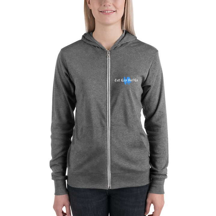 Tuff City Middle Beach Unisex zip hoodie