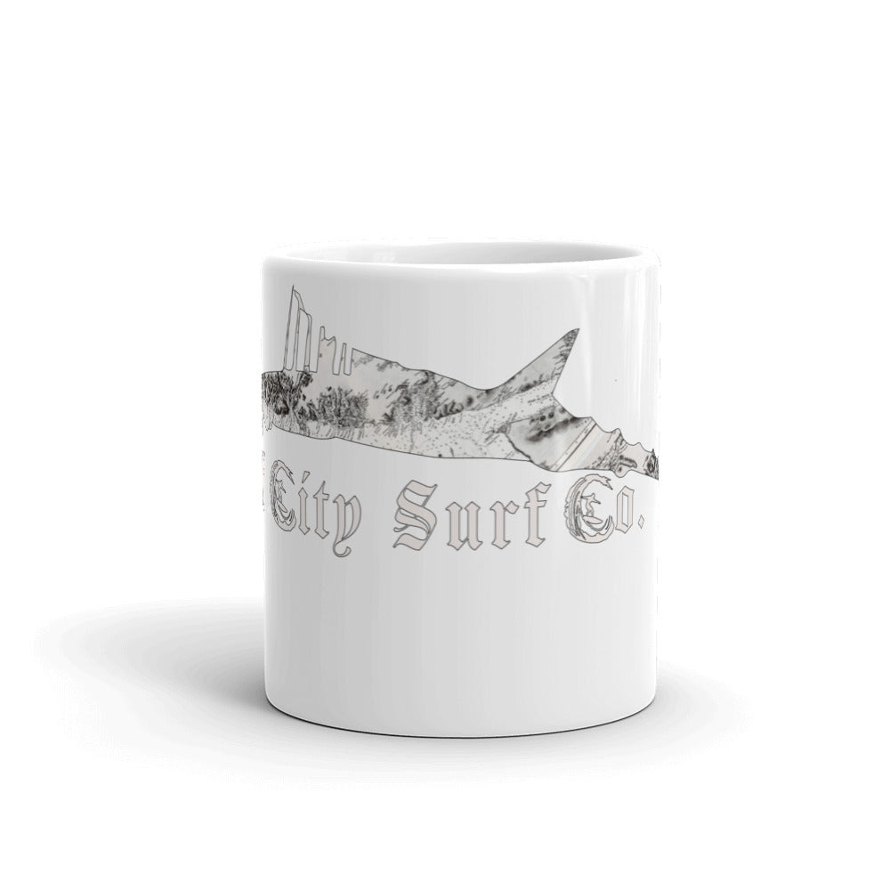 Tuff City Tuna White glossy mug