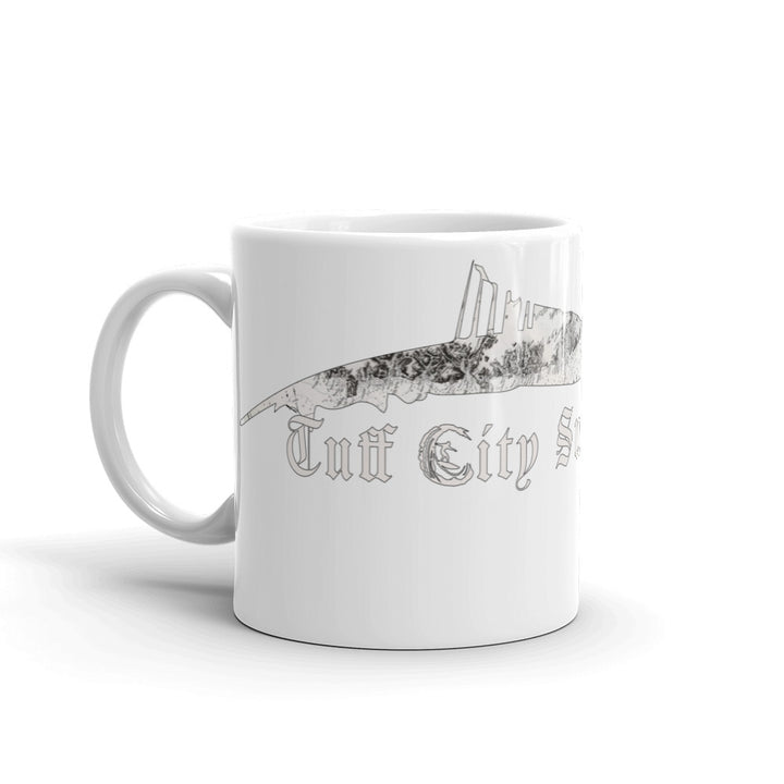 Tuff City Tuna White glossy mug