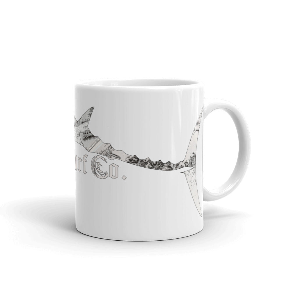 Tuff City Tuna White glossy mug