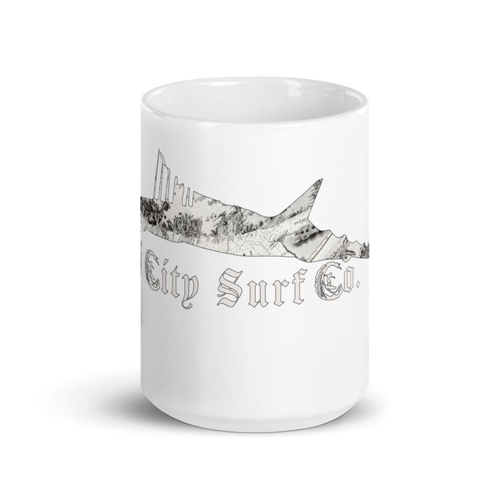 Tuff City Tuna White glossy mug